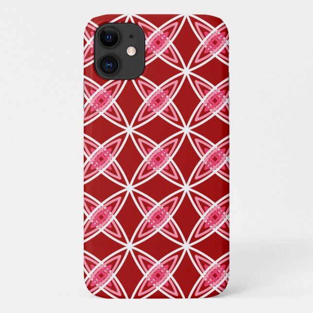 Moderne Atomdrucke Mitte des Jahrhunderts - Dunkel Case-Mate iPhone Hülle (Rückseite)