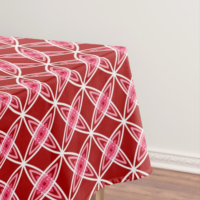 Moderne Atomdrucke Mitte des Jahrhunderts - Dunkel Tischdecke (Beispiel)