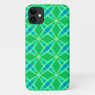 Moderne Atomdrucke Mitte des Jahrhunderts - Jade G iPhone 11 Hülle