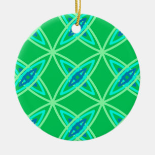 Moderne Atomdrucke Mitte des Jahrhunderts - Jade G Keramikornament