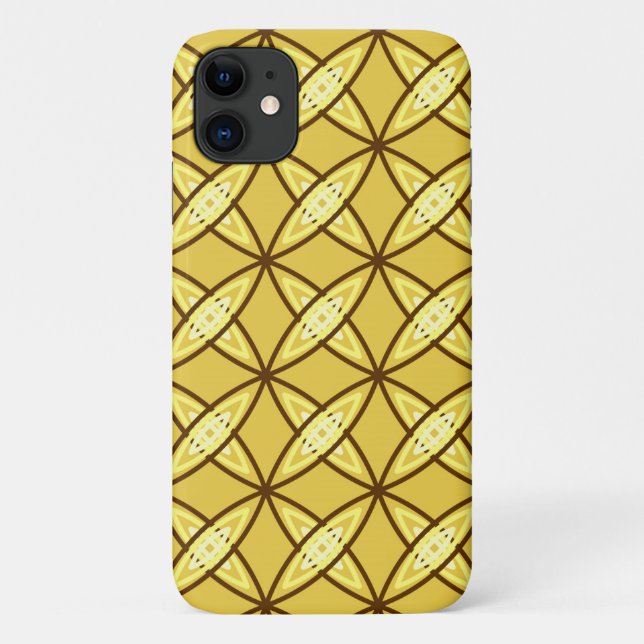 Moderne Atomdrucke Mitte des Jahrhunderts - Mustar Case-Mate iPhone Hülle (Rückseite)