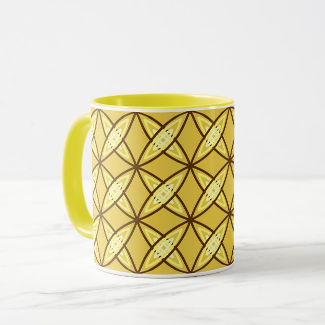 Moderne Atomdrucke Mitte des Jahrhunderts - Mustar Tasse (Vorderseite Links)