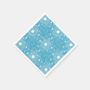 Moderne Atomsputnik-Snowflake-MOD Mitte des Jahrhu Serviette