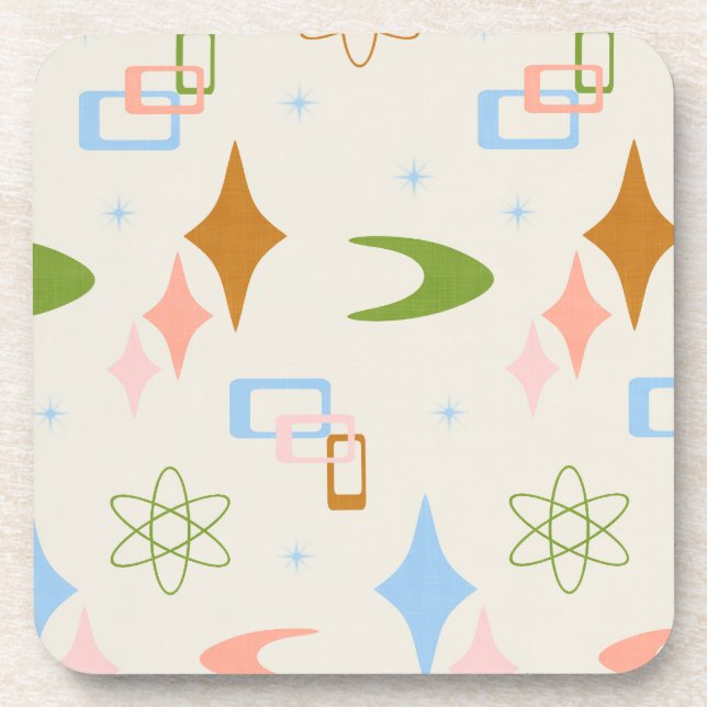 Moderne Atomzeit Mitte des Jahrhunderts, Limon, Ca Getränkeuntersetzer (Vorderseite)