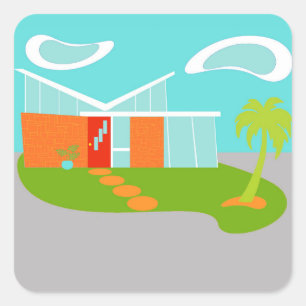 Moderne Aufkleber für Cartoon aus dem Mittelalter