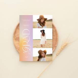Moderne Aura pink farbige Typografie Multi-Foto