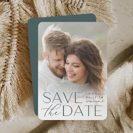 Moderne Aussage | Vertikales Foto Save The Date