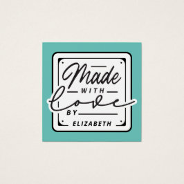 Moderne Ausstattung mit Liebe Label Card