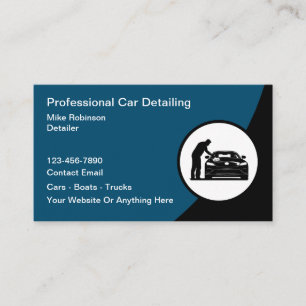 Moderne Autodetailing-Dienstleistung Visitenkarte