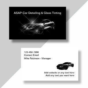 Moderne Autodetailing-Reinigung Visitenkarten Neu Visitenkarte