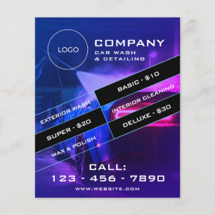 Moderne Automobilreinigung Flyer