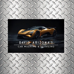 Moderne Autowäsche & Auto-Detailing Visitenkarte