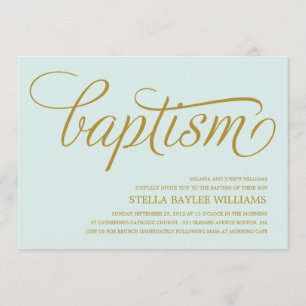 MODERNE BABY  BAPTISMINVITÄT EINLADUNG