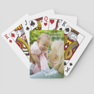 Moderne Baby-Foto-Weihnachten Spielkarten