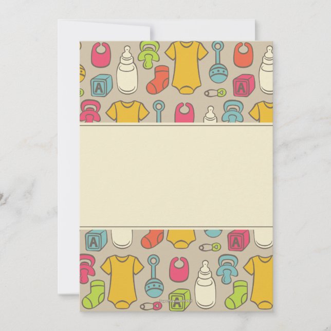Moderne Baby-Gang-Babyparty-Einladungen Einladung (Vorderseite)