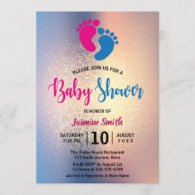 Moderne Babydusche für neutrale Glitzer