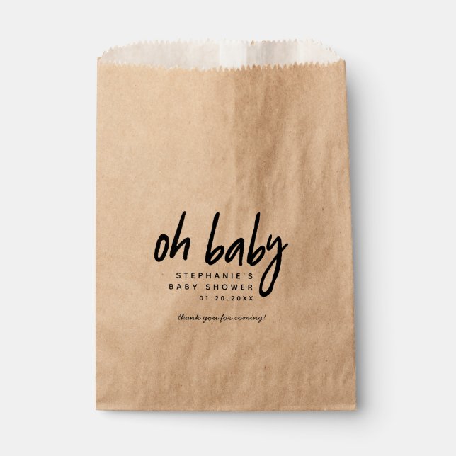 Moderne Babydusche | Oh Baby Geschenktütchen