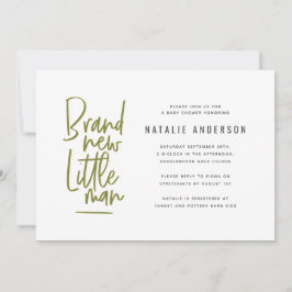 Moderne Babydusche Party Einladung