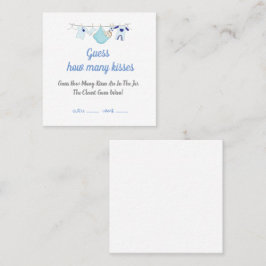 Moderne Babydusche schätzt, wie viele Kisses Card Quadratische Visitenkarte