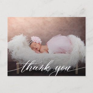 Moderne Babydusche Vielen Dank Postkarte