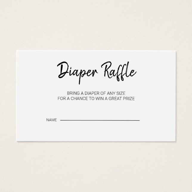 Moderne Babydusche-Windelwaschkarte (Vorderseite)