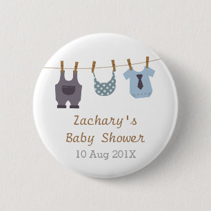 Moderne Babykleidung Baby Boy Shower Party Geschen Button