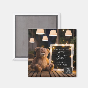 moderne Babysurprise Schwangerschaftsankündigung G Magnet
