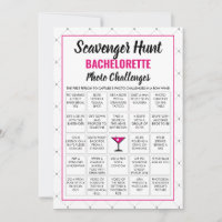Moderne Bachelorette Foto Scavenger Hundeschlitten