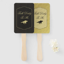 Moderne Back & Gold Rennpferd Derby Party