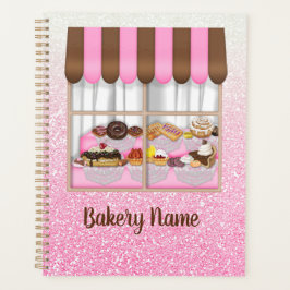 Moderne Bäckereifenster Konditorei-Süßigkeiten Planer