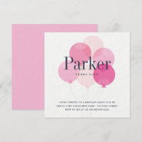 Moderne Ballon Bunch Pink Geburtstagsparty