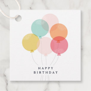Moderne Ballon-Geburtstagsgeschenke Geschenkanhänger