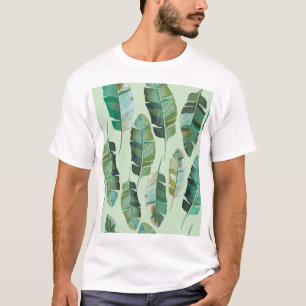 Moderne Banana Pflanze Tropische Illustration T-Shirt