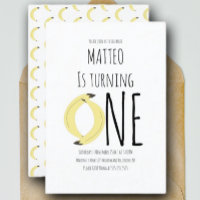 Moderne Banane zum ersten Geburtstag ein Muster