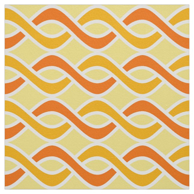 Moderne Bänder, Gelb und Orange der Mitte des Stoff (Muster)