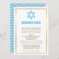 MODERNE BAR MITZVAH INVITE Goldstar