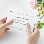 Moderne Bar- oder Bat Mitzvah RSVP-Karte mit Mahlz RSVP Karte<br><div class="desc">Passen Sie alle Farben an,  oder fügen Sie ein Foto zur Rückseite hinzu,  das der Einladung entspricht.</div>