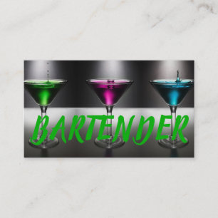 Moderne Barkeeper Business Card Visitenkarte