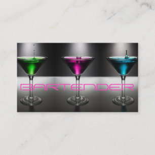 Moderne Barkeeper Business Card Visitenkarte