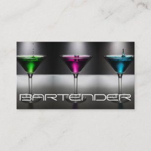 Moderne Barkeeper Business Card Visitenkarte