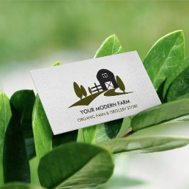 MODERNE BARN EDITABLE FARBLANDWIRTSCHAFTSKARTE VISITENKARTE