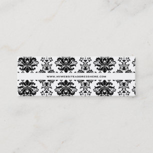 Moderne barocke dünne Website-Visitenkarte Mini Visitenkarte