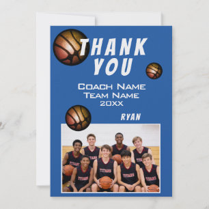 Moderne Basketball-Foto Danke Trainer