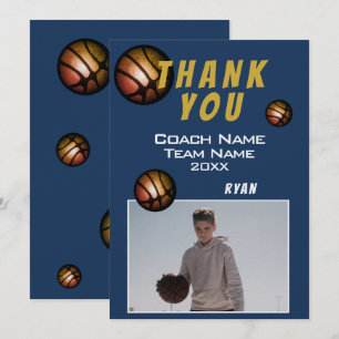 Moderne Basketball-Foto Danke Trainer