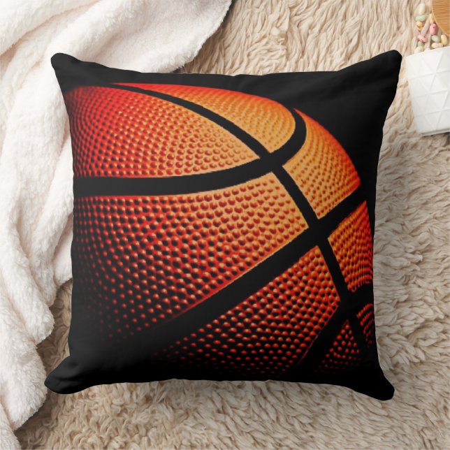 Moderne Basketball Sport Ball Skin Textur Muster Kissen (Decke)