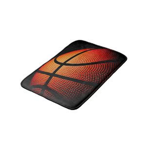 Moderne Basketball-Sportball-Haut-Textur-Muster Badematte
