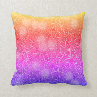 Moderne Batik-Motif-Blume und Feuerwerk Kissen