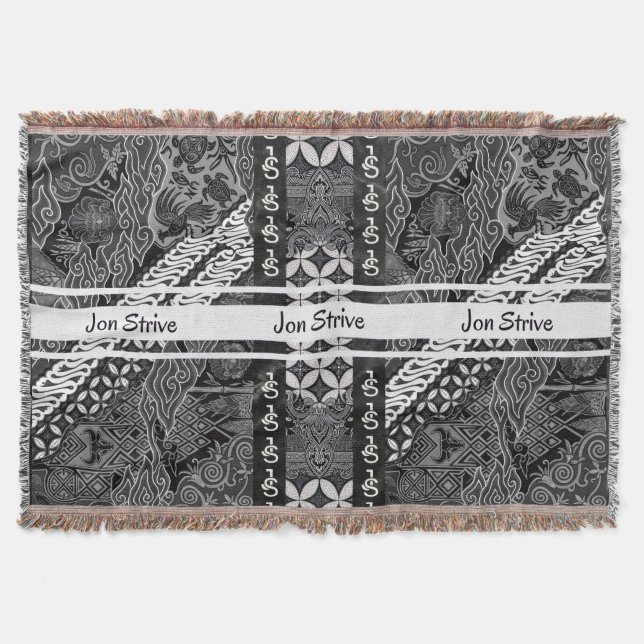 Moderne BATIK-Muster Decke (Vorderseite)