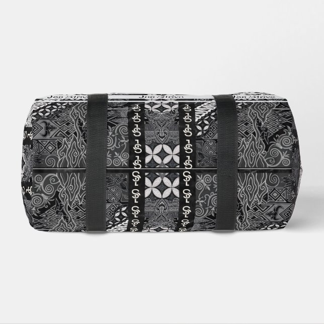 Moderne BATIK-Muster Duffle Bag (Unterseite)