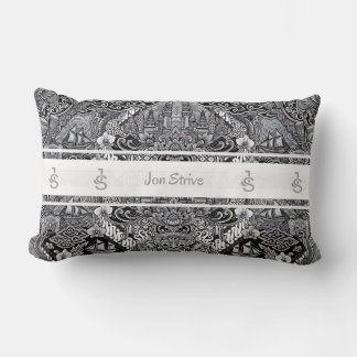 Moderne BATIK-Muster Lendenkissen